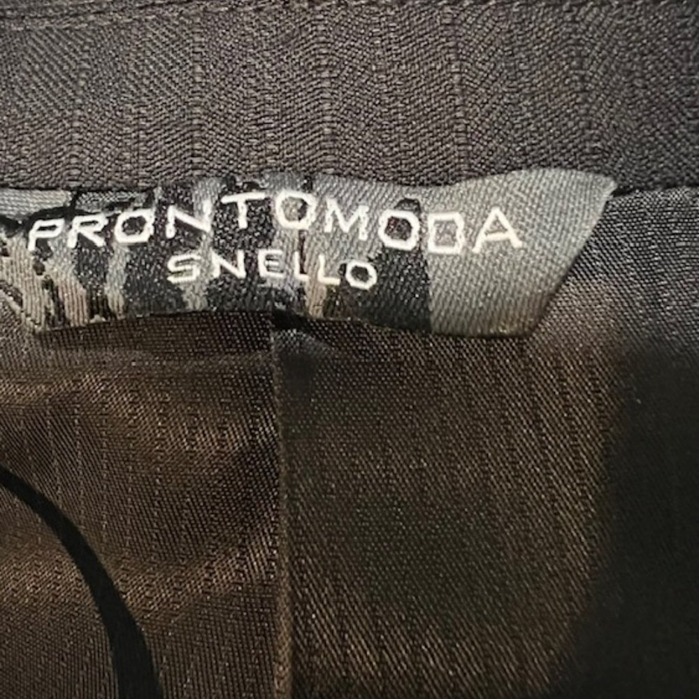 Prontomoda Snello Charcoal 100% Merino Wool Suit Coat/Sport Coat - Picture 11 of 14